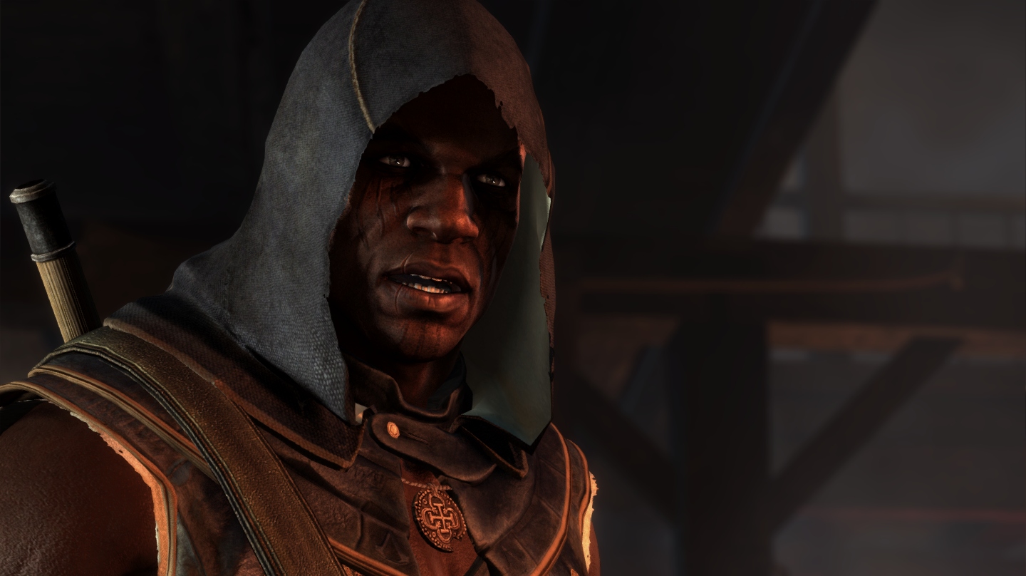 Adewale with an Assassin hood… What could that mean… oh wait